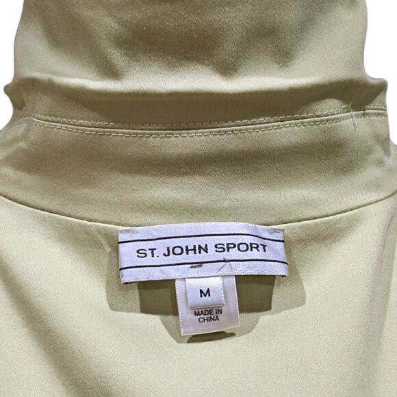 St. John Sport Women's Lime Green Button Up Jacket Size M - Picture 10 of 12